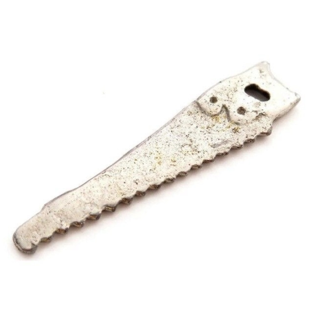 Vintage Silver‎ Toned Saw Tool Pendant